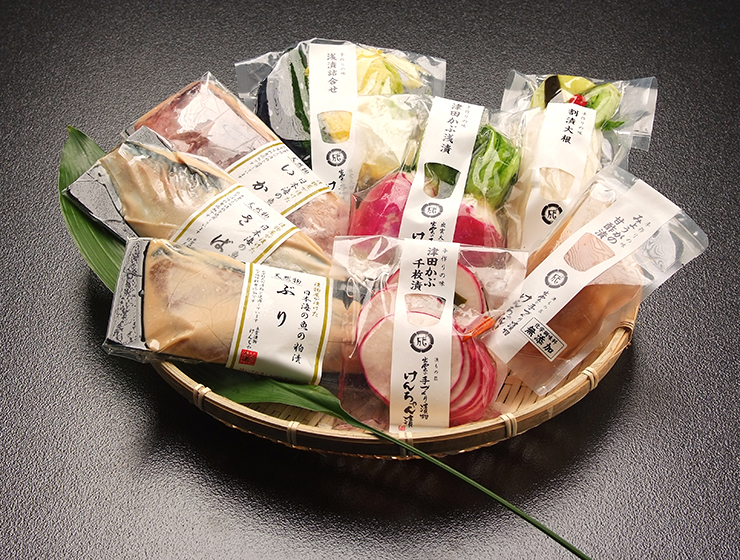 【送料無料】 漬物と日本海(天然)の魚の粕漬8品セット
