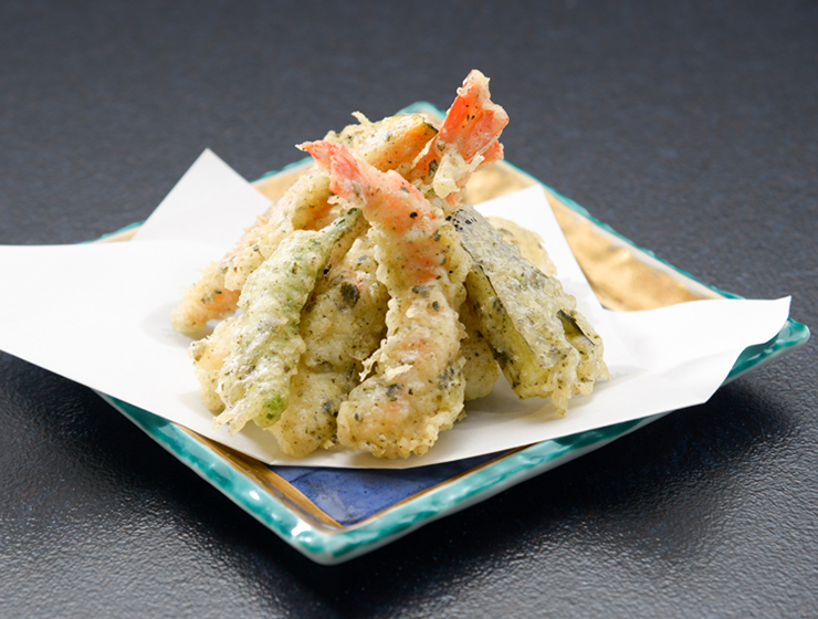 【大根菜漬ふりかけで】天ぷら～大根菜風味～
