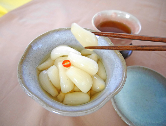 出雲産らっきょう皿盛り